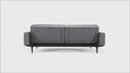 Dublexo Styletto Sofa Bed Dark Wood With Arms