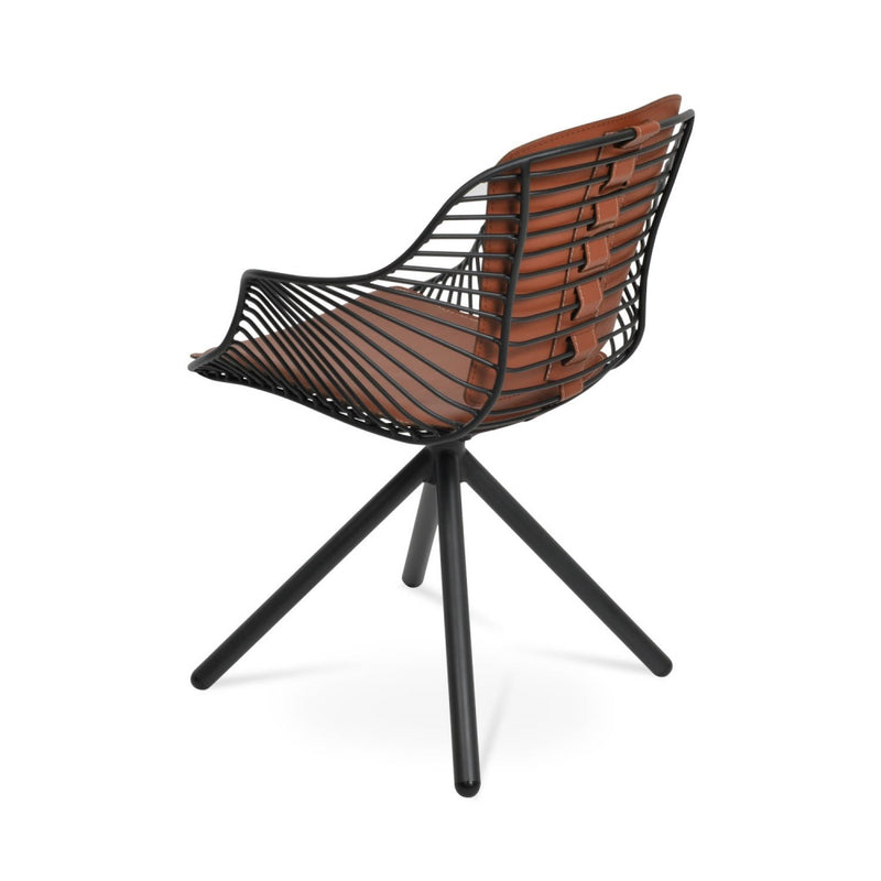 Zebra Stick Swivel Armchair