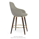 Gazel Arm Wood Stool