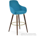 Gazel Arm Wood Stool