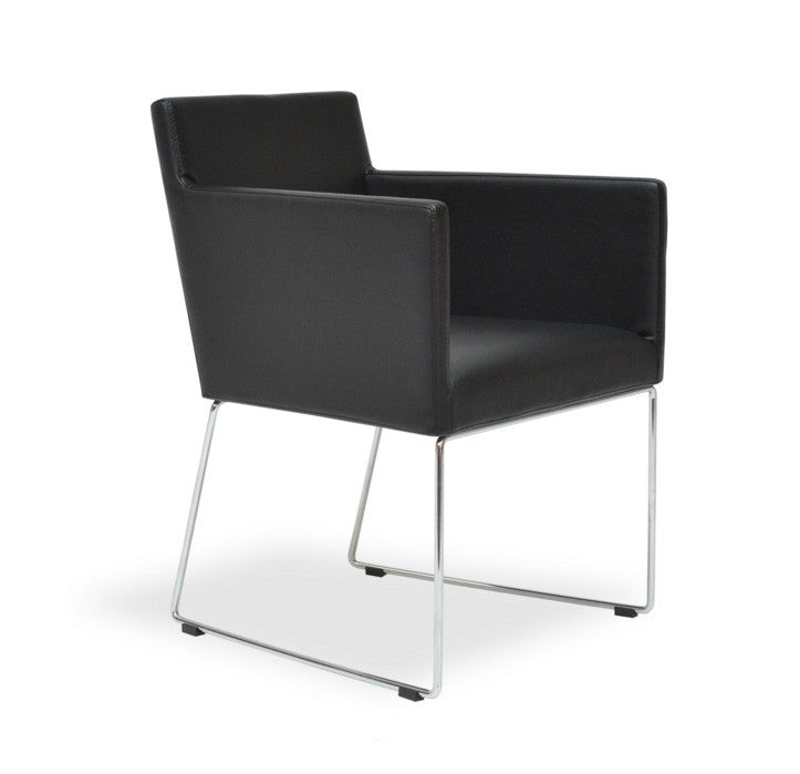 Buy Ample Shell Sled Base Modern Armchair | 212Concept