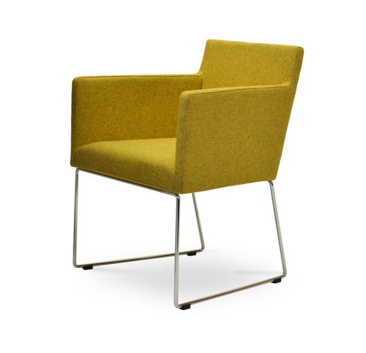 Buy Ample Shell Sled Base Modern Armchair | 212Concept