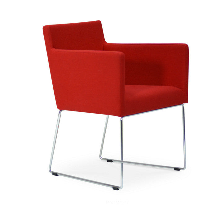 Buy Ample Shell Sled Base Modern Armchair | 212Concept