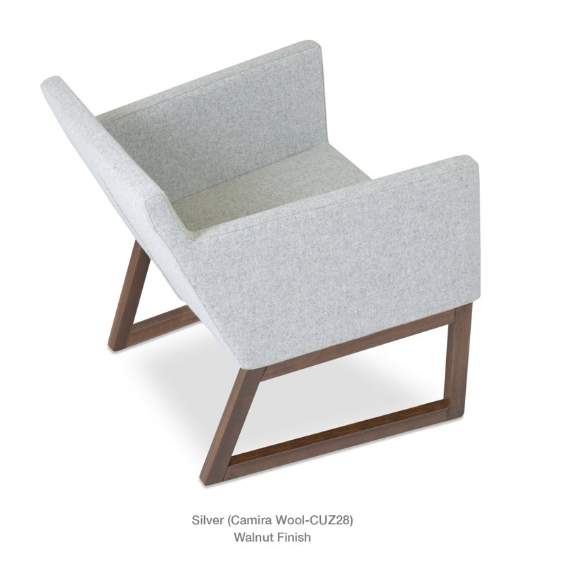 Harput Sled Wood Lounge Chair