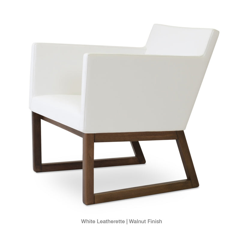 Harput Sled Wood Lounge Chair