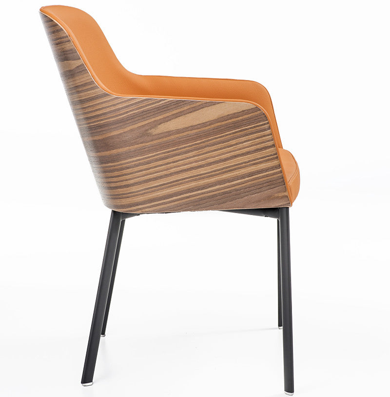 Buy Mid-Century Classic Wooden Armchair with Metal Legs | 212Concept