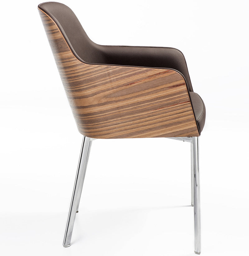 Buy Mid-Century Classic Wooden Armchair with Metal Legs | 212Concept