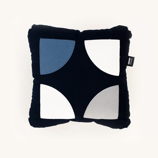 Geometric modern block pillow 