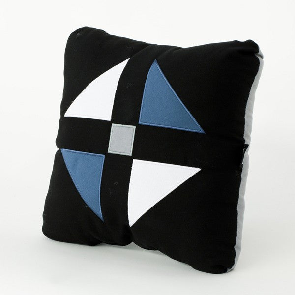 Modern triangle design throw pillow