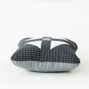 Eclectic handmade pillow blue