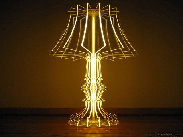 Contemporary Feminine-inspired Marie-Louise Table Lamp Yellow | 212Concept