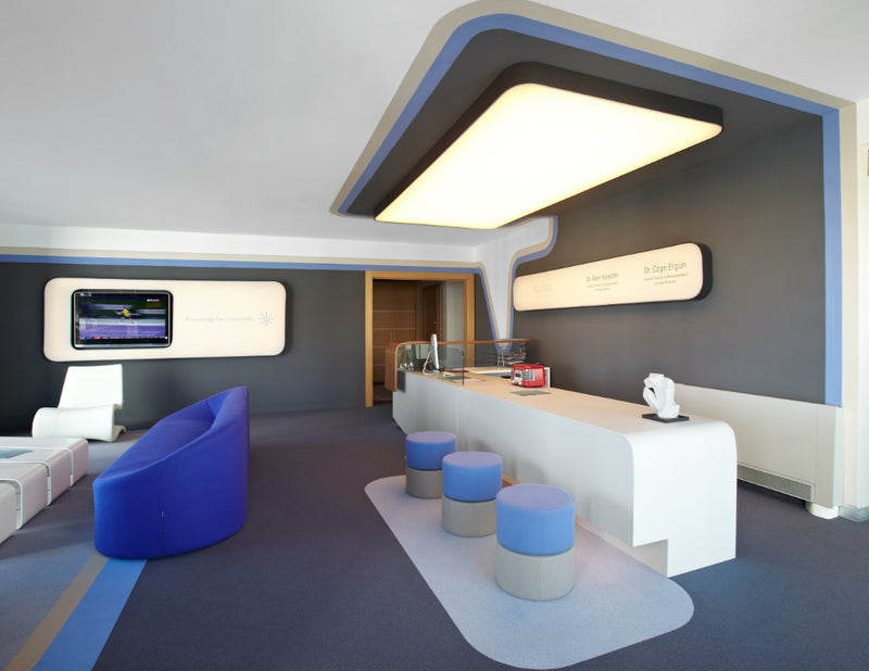 Morph Three Seater modern sofa in blue room setting | 212Concept