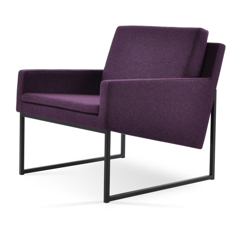 Nova Black Sled Armchair