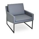 Nova Black Sled Armchair