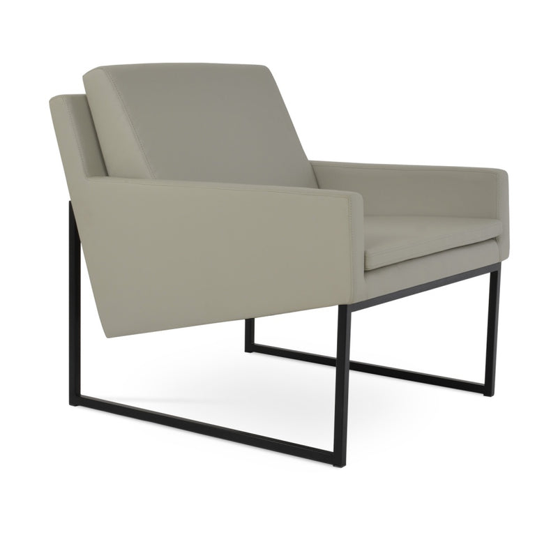 Nova Black Sled Armchair