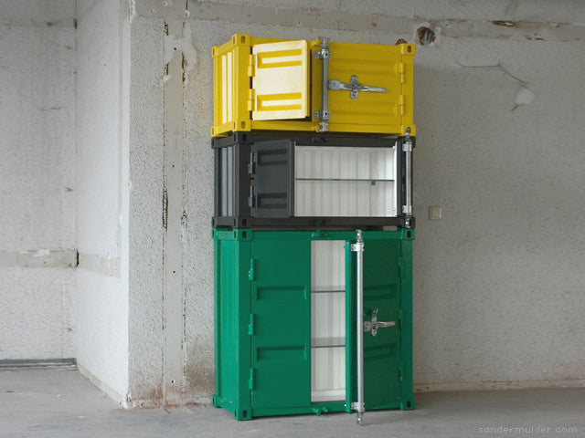 Modern colorful container metal cabinets in different sizes and colors | 212Concept