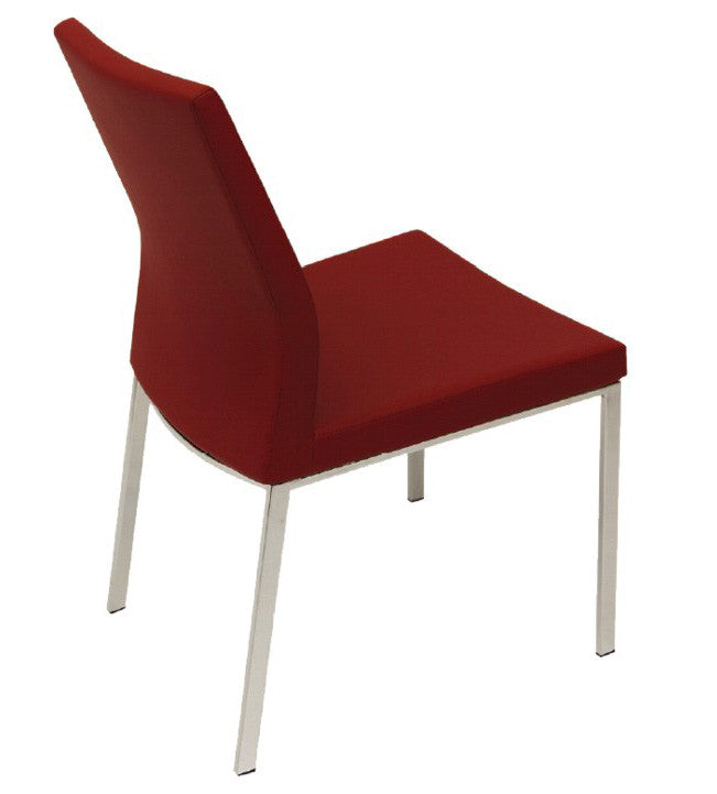 Red Pasha Chrome Chair 
