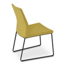 Buy Curved Minimal Design Steel Frame Sled Chair | 212Concept