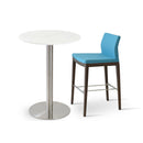 Shop For Low Back Solid Wood Frame Kitchen Stool | 212Concept