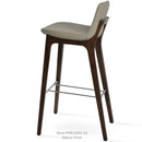 Pera Wood Handle Back Stool