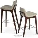 Pera Wood Handle Back Stool