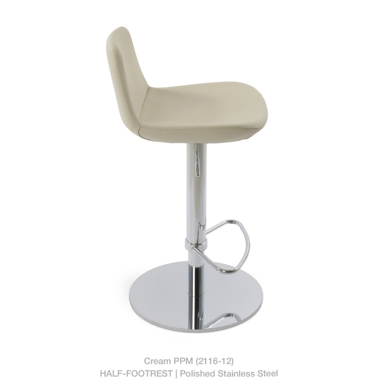 Pera Half Footrest Piston Stool