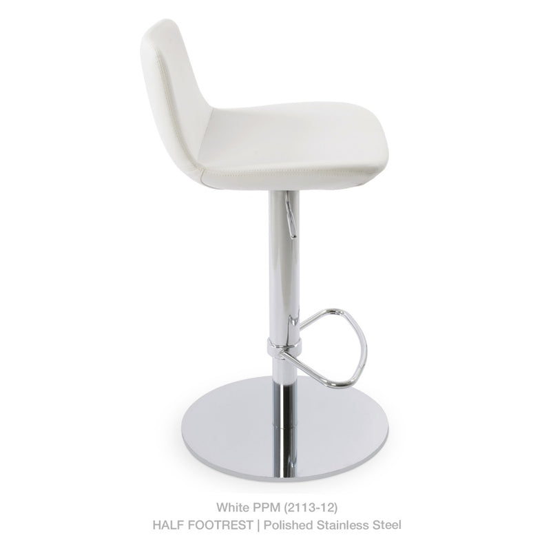 Pera Half Footrest Piston Stool