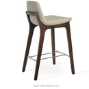 Pera Wood Handle Back Stool
