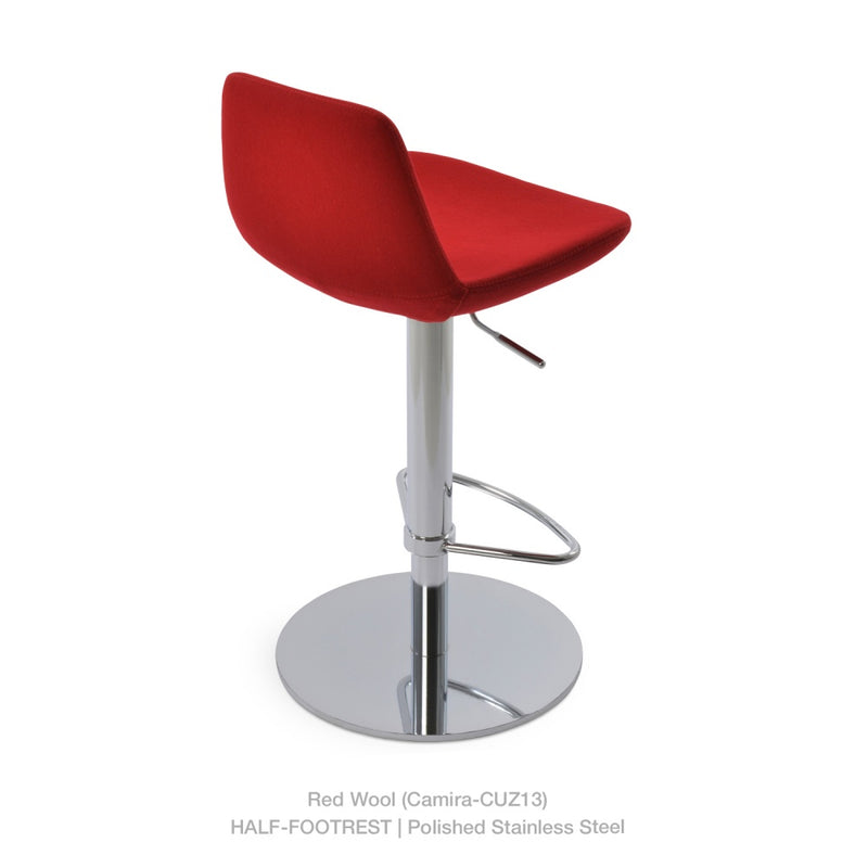 Pera Half Footrest Piston Stool