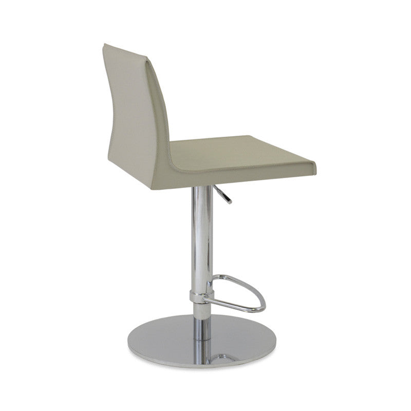 Buy Slim Adjustable Height Leather Kitchen Stool | 212Concept