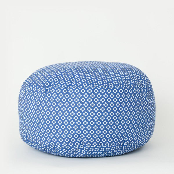 Modern Round Folk Blue Puff XL | 212Concept