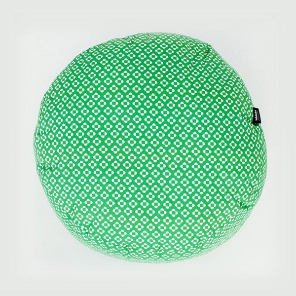 Modern Round Folk Green Puff XL | 212Concept