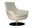 White Rebecca Swivel Chair