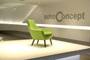 Rebecca Wood Armchair - SohoConcept - Pistachio Wool
