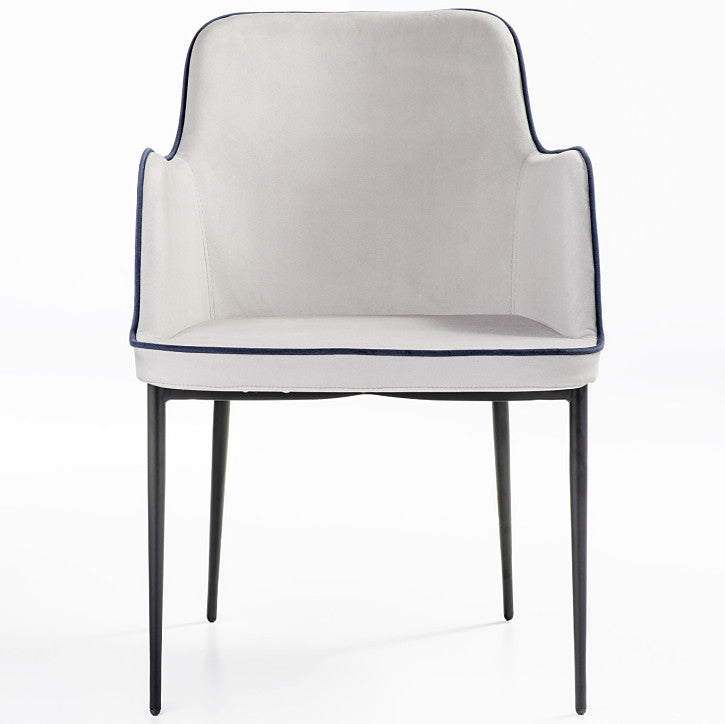 Modern Rift Armchair with Metal Base | 212Concept