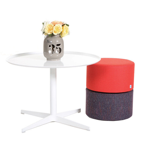 Buy Modern Swivel Round Fabric Upholstered Commercial Roller Stools | 212Concept