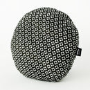 Modern Round Folk Black Puff | 212Concept