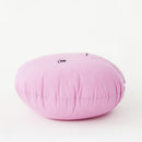 Modern Round pink Puff side view