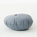 Modern Round Grey Puff side view