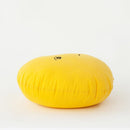 Modern Round Yellow Puff side view