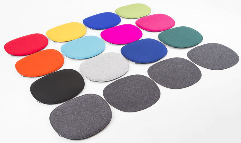 Modern Maharam Kvadrat Wool side chair seat pads for stack chair