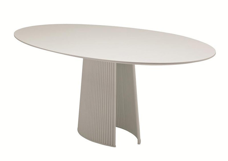 Buy Oval Design Seri Table With White Wood Top | 212Concept