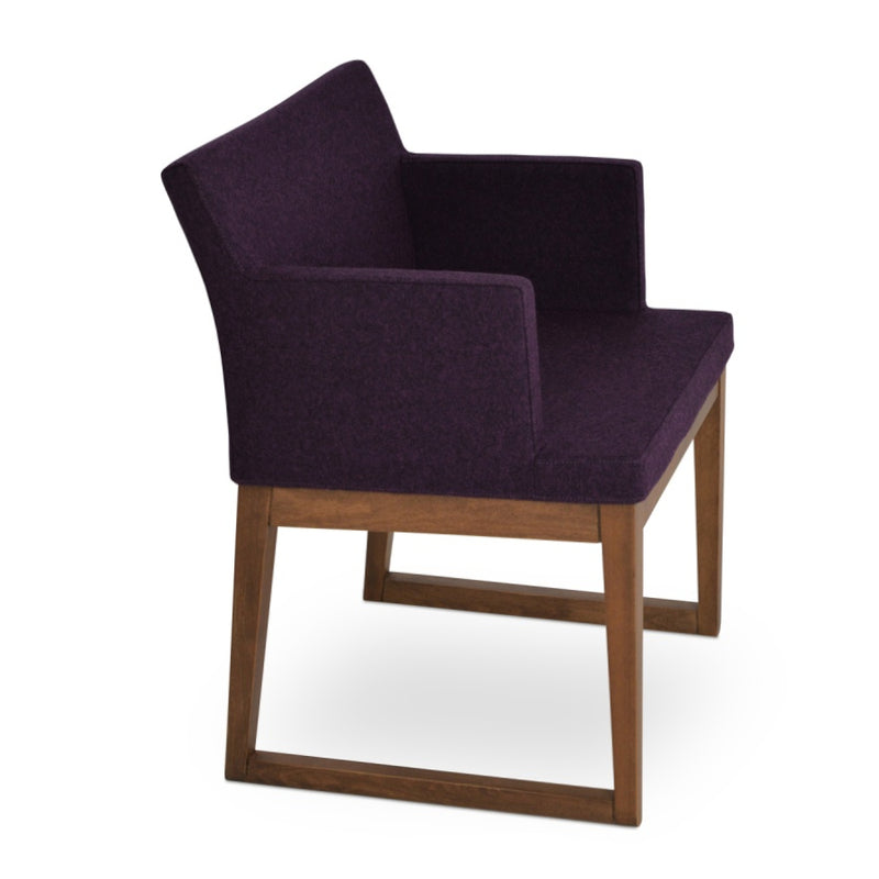 Soho Sled Wood Armchair