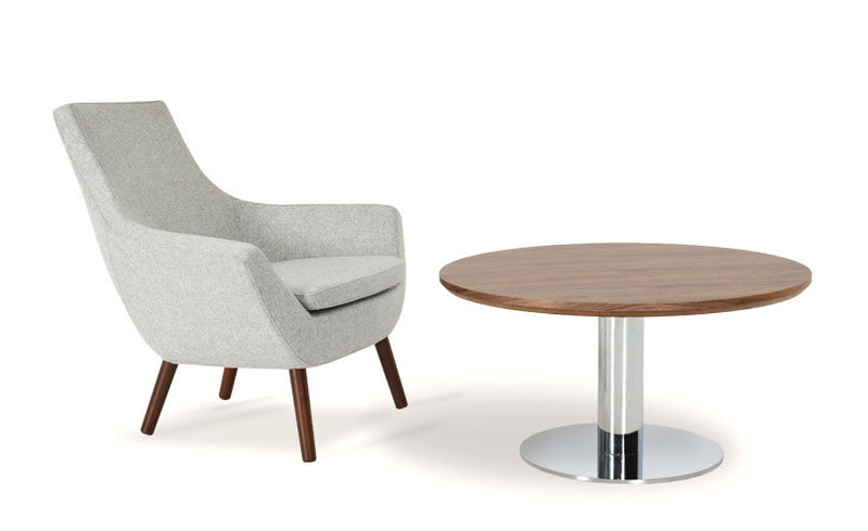 Rebecca Chair - Modern Lounge Chair with wood legs 