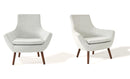 Rebecca Chair - Modern Armchair with wood legs 