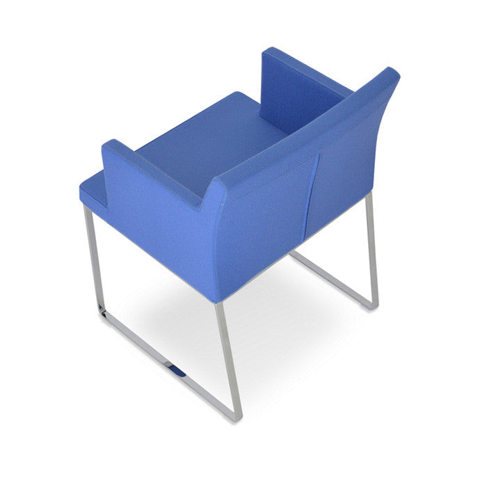 Buy Wide Steel Sled Base Armchair | 212Concept