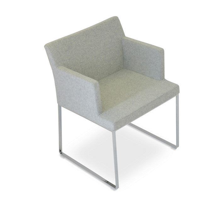 Buy Wide Steel Sled Base Armchair | 212Concept