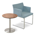 Ares End Table with Stainless Steel