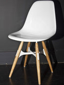 ZigZag modern dining chair with natural ashwood base